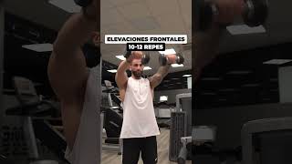 3 Ejercicios para hombro con mancuernas entrenamiento fitness gym [upl. by Conners182]