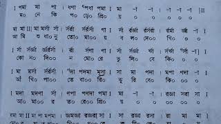 এমনি বরষা ছিল সেদিন আধুনিক গানের স্বরলিপি। Emoni barsha chilo sedin adhunik ganer swarolipi [upl. by Ayotol]