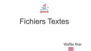 Fichier Texte en Java [upl. by Ahsena]