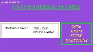 Standardised scores [upl. by Merideth333]