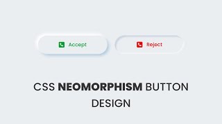 How To Make Neumorphism Button Using HTML And CSS  Neomorphism Style Web Design [upl. by Malvia477]