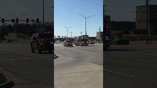 Olathe KS FD Battalion 52 and Truck 52 Responding 4216 [upl. by Adnamma]