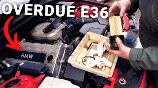 BMW E36 318ti318is Service Guide M44B19 Oil amp Filters  E36 Compact Build Maintenance  002 [upl. by Strickman]