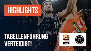 Tabellenführung verteidigt ratiopharm ulm  Veolia Towers Hamburg  BBL Highlights [upl. by Lindo]