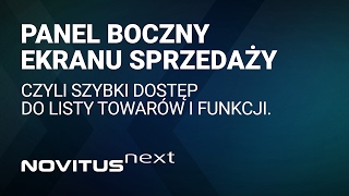 Novitus Next  One Panel boczny ekranu sprzedaży [upl. by Tham]