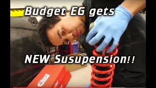 BUDGET K swapped EG gets some Eibach love [upl. by Horatius]