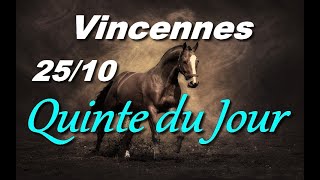 PRONOSTIC PMU QUINTE DU JOUR VENDREDI 25 OCTOBRE 2024 [upl. by Ahseneuq]