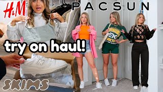 Spring TryOn Haul Keep or Return HampM Pacsun Edikted Skims New Balance [upl. by Peyter]