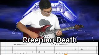 Metallica  Creeping Death  Guitar Cover  Tabs [upl. by Ymled92]