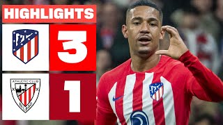 ATLÉTICO DE MADRID 3  1 ATHLETIC CLUB  RESUMEN LALIGA EA SPORTS [upl. by Antonie306]