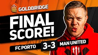 MAGUIRE SAVES TEN HAG FC PORTO 33 MANCHESTER UNITED GOLDBRIDGE MATCH REACTION [upl. by Anertac684]