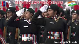 Ncc Girls Contingent Republic Day Parade 2024 ncc republicday nationalcadetcorps [upl. by Hayse]