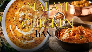 Malayi chicken handi recipe by Rabail rashid Restaurant style chicken handi [upl. by Gardiner]