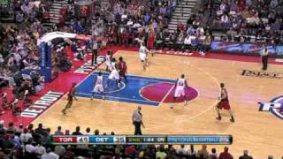 Raptors vs Pistons NBA Highlights 12232009 [upl. by Bennir]