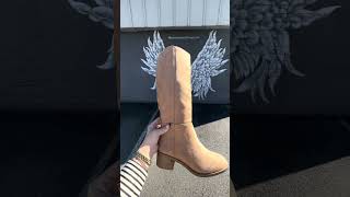 Vintage Tall Boot Light Blonde Suede [upl. by Wickham697]