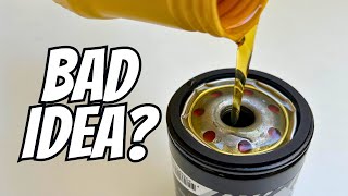 Does PreFILLING The Oil FILTER Cause Engine DAMAGE [upl. by Feinstein340]