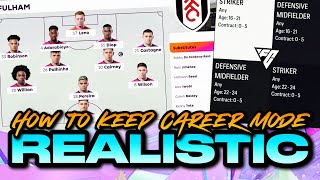 HOW TO KEEP CAREER MODE REALISTIC FC24 [upl. by Kunz600]