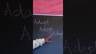 Adapt Adopt AdeptSivas English Grammar [upl. by Tasha321]