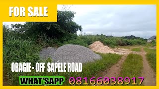 PROPERTY FOR SALE AT OBAGIE  OFF SAPELE ROAD BENIN CITY EDO STATE NIGERIA [upl. by Waly]