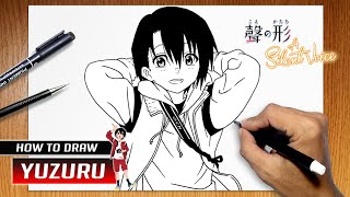 How to draw Yuzuru Nishimiya from Koe no Katachi [upl. by Ocihc]