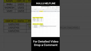 How to Use VLOOKUP in Excel  Quick Guide ExcelTips VLOOKUP ExcelShorts ExcelTutorial [upl. by Hull22]