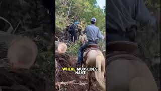 mules are providing relief to hardtoreach areas after hurricanehelene northcarolina [upl. by Mendy]