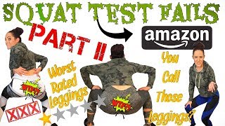 SQUAT TEST FAILS AMAZON EDITION The most see through leggings ❌ [upl. by Arihsak419]