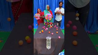 Rainbow Ping Pong Ball Roll Challenge shorts [upl. by Sharon]