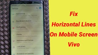 Fix Horizontal lines on mobile screen vivo  Black lines on mobile display  Horizontal lines screen [upl. by Rebeca]