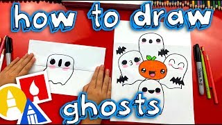 How To Draw A Ghost Stack Folding Surprise [upl. by Yroggerg]