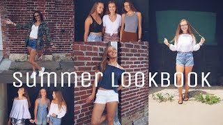 SUMMER LOOKBOOK 2017  15 summer outfit ideas [upl. by Idahs]