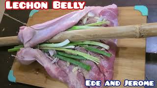 Lechon Belly Recipe  cooked in Charcoal [upl. by Noicpesnoc]