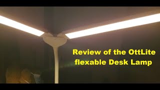 Quick Reviews of the OttLite Pivot LED Desk Lamp Dual Shade Desk  3 Color Temperature Modes [upl. by Amati417]