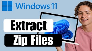 How to Extract Zip Files on PC [upl. by Euqinomad689]