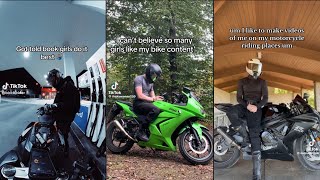 Biker x Bookgirl  Tiktok Compilation 1 🏍️📖 [upl. by Adnolohs]