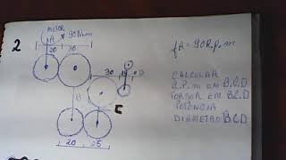 Calculo de potência momento Torsor dimensionamento de diâmetro rpm [upl. by Anomahs]