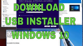 HOW TO DOWNLOAD WINDOWS 10 TO USB INSTALLER [upl. by Anwahs]