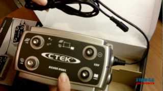 CTEK D250S Dual battery charger  how its delivered [upl. by Odnomyar]