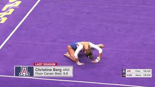 Christina Berg Floor Arizona  LSU 2020 9800 [upl. by Dirrej]