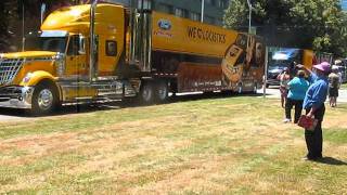 NASCAR Hauler Parade in Sacramento [upl. by Yand]