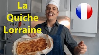 Apprendre le français en cuisinant La quiche lorraine [upl. by Neerol873]