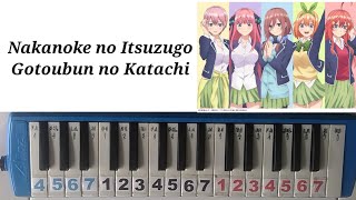 Gotoubun no Hanayome S2 Pianika Cover  Not Angka [upl. by Lowson5]