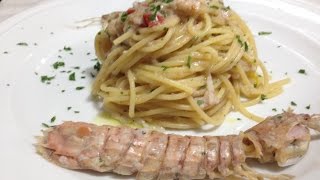 Spaghetti con canocchie o cicale di mare [upl. by Glass]