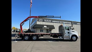 Kenworth With Fassi F50 Knuckle Boom Crane Operation [upl. by Alyled]