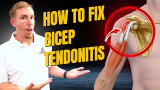 How to Fix Bicep Tendonitis Test and 3 Exercises to Relieve Pain Fast [upl. by Charyl]