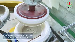 Jiggering line  Single head  Haoda machinery [upl. by Adihsar]