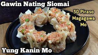 Pwede palang gawin Siomai ang Kanin mo Siomai Rice Recipe [upl. by Hiett]