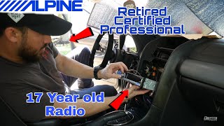 🏎 17 Year old Alpine Radio install in my Lexus IS300  Factory Amplifier Bypass  gs300 [upl. by Adnawyt645]