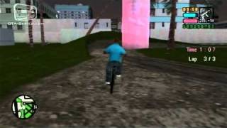 GTA Vice City Stories  Walkthrough  BMX Dirtbike Tracks [upl. by Eelyrag]