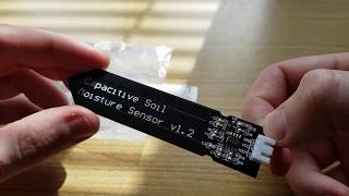 Capacitive Soil Moisture Sensor v12 with Wemos D1 Lite Arduino IDE [upl. by Yehsa]